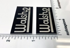 OHM Walsh 2 Speakers Custom Made Reproduction Badges Aluminum Self Stick