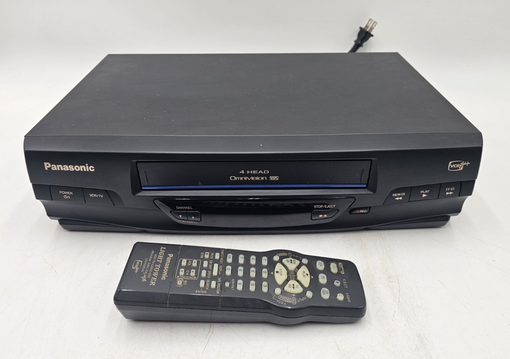 Panasonic Omnivision Blue Line VHS/ VCR Plus Player PV-V4020 w/ Remote Tested