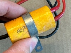 NOS Vintage TVA-2515 Sprague Atom Paper Capacitor 20 + 20 uf 250v Firecracker
