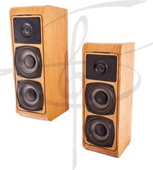 Vintage AudioSource Waterfall Tall Shelf Speakers LS Eleven Oak 60w Max 4ohm