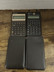 2 Hewlett Packard HP 20S Scientific Calculator &17B-11 both with cases