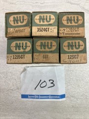 NU National Union Electron Tubes original Boxes various tube #s LOT #103