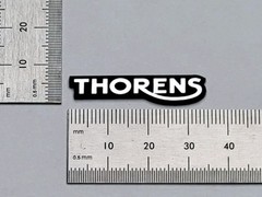 Thorens Badge Logo Emblem SILVER Custom Made Other Sizes Available