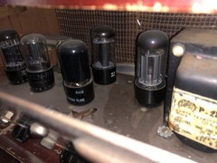 Vintage Kay tube Guitar Amplifier with Rola Speaker.