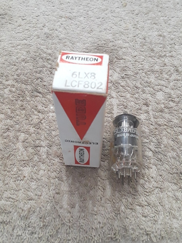 NOS Raytheon 6LX8 / LCF802 Vacuum Tube