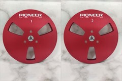 2X 7” Pioneer Black PR-100 Aluminum Reel to Reel RT-707 909 Empty Take Up Reel