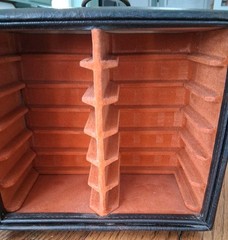 Vintage Savoy 8 Track Tape Carousel Rack 24 Slot Spinner MCM Brown USA A38