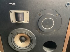 Vintage 1976 Pioneer HPM-60 Speakers. 1st Gen. New Foam. Super Tweeters Working!