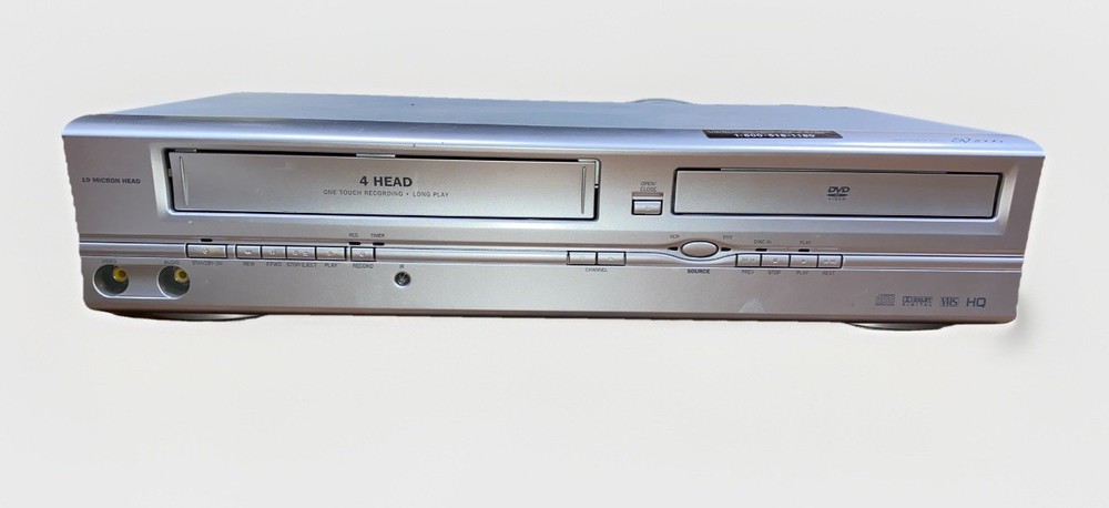 Funai SV2000 WV805 4Head HiFi VCR VHS Recorder DVD Player Combo TESTED – WORKS