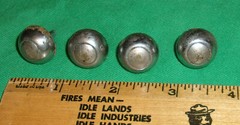 (4) 5/8 Inch Tin Bottom Feet for an Old Amp Bassik?