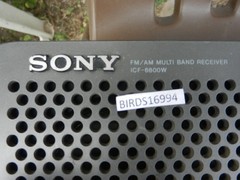 SONY ICF-6800W FM/AM/SW BCL Radio AC Adapter TURNS ON Tested Working AS IS