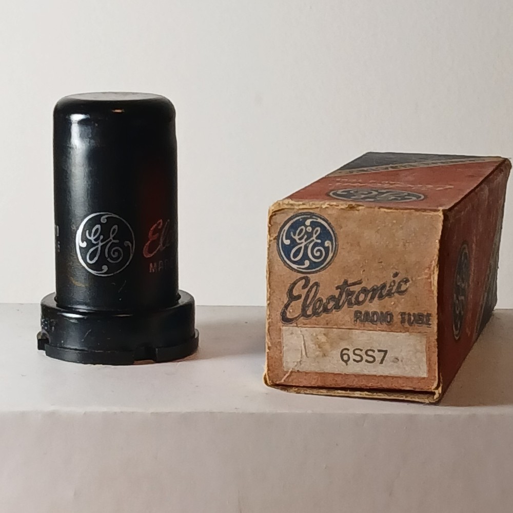 Vintage NOS NIB GE 6SS7 Amplifier Guitar Radio Audio Metal Vacuum Tube