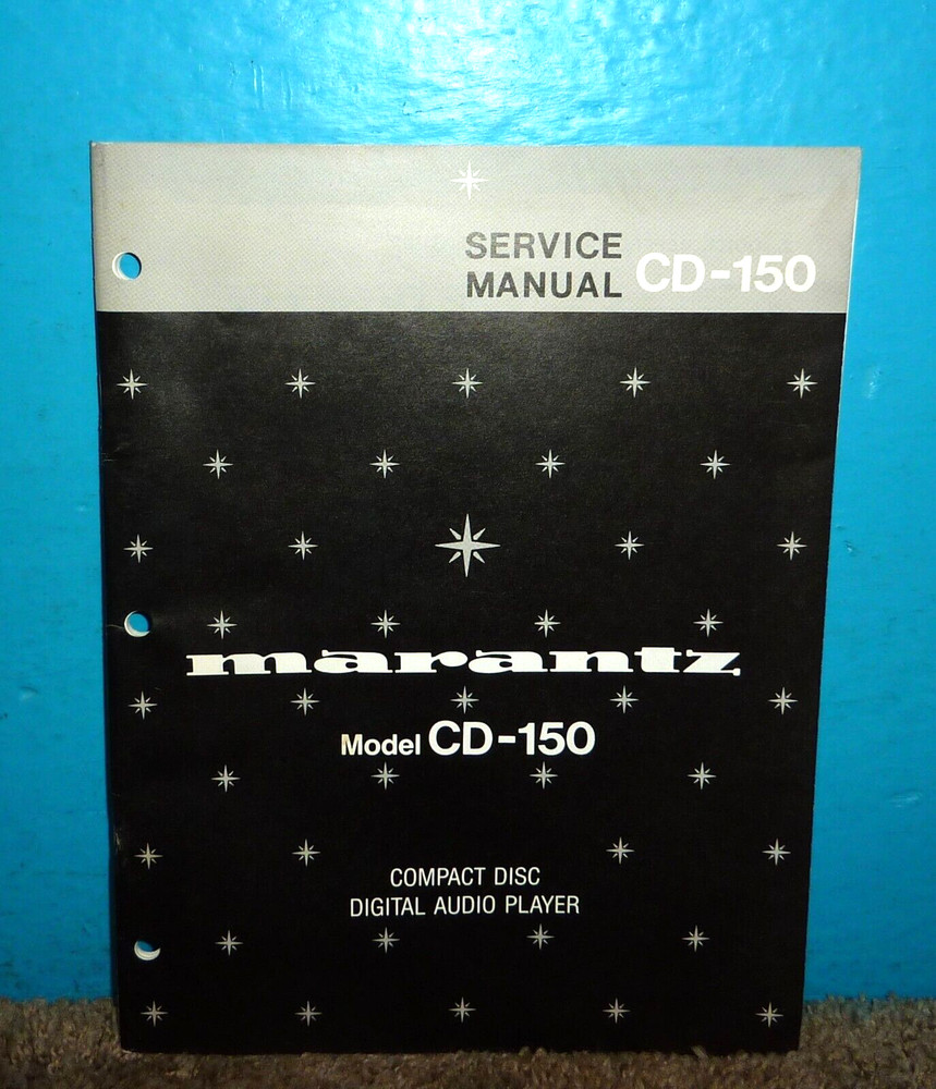 Marantz Model CD-150 Compact Disc Digital Audio Player Service Manual OEM 1985
