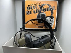 Vintage ARCHER Deluxe Headphones, Radio Shack, Tandy #279-200A, Soft Padding VGC