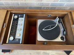 🍊Vintage 1964 MCM RCA Victor Stereo Record Player Console | Model 4FT44W WORKS!
