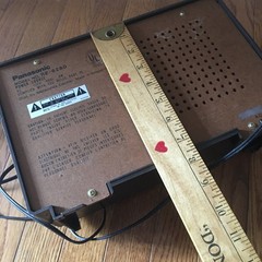Vintage 1970s Panasonic RE-6280 Faux Wood Finish AM/FM Desktop Radio