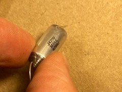 2 NOS Vintage Mial .0047 uf 630v Polystyrene Glass Capacitors 4700pf (Qty