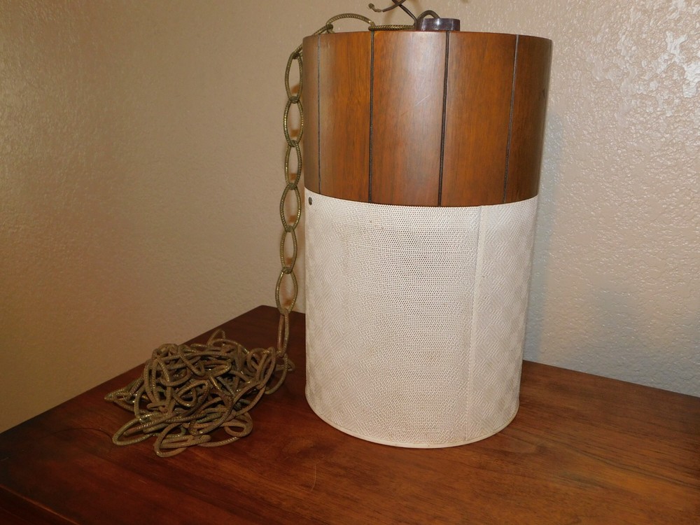 VTG ELECTROHOME SPEAKER CIRCLE SOUND MCM WOOD HANG CHAIN MUSIC FOR RECORD RARE