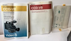 Sony CCD-V8 Video 8 Camcorder AS IS UNTESTED First Sony 8mm Camera Accessories
