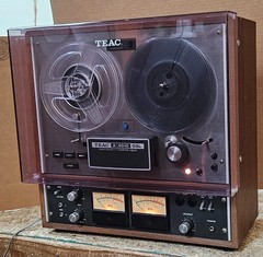 BEAUTIFUL TEAC A-4010GSL 4010 GSL 7 INCH REEL TO REEL WITH ORIGINAL DUST COVER !