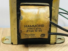 HAMMOND beckman helipot TYPE C TRANSFORMER 166G25 827n 115V Secondary 25v