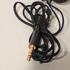 Tascam THP-110 Headphones Black Brown Wired 1/4 Inch Jack Studio Audio Vintage