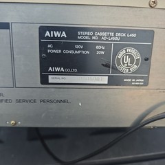 Aiwa AD-L450U Stereo Cassette Deck with Dolby System In Original Box Tested