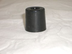 PHILMORE 10-647 SET OF 4 TAPERED BLACK PLASTIC CABINET CASE FEET RADIO