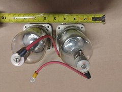 (2) Vintage Eimac 6247 4PR125A used condition unkown