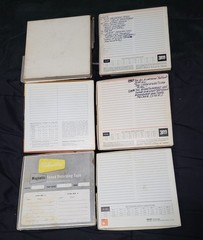 Lot of 16 Vintage Used 7″ Reel to Reel Tapes Sony Scotch Basf etc. #216