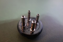 Amphenol 4 Pin Male Inline Vacuum Tube Plug NO HOOD