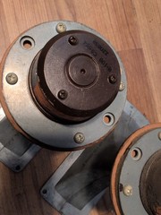 Vtg. 1958 Jensen 16-ohm Horn Tweeters RP-106 with RP-103 metal horn, Working!