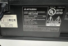 Mitsubishi HS-U446 Hi-Fi VHS VCR Player Recorder – Tested Works Great No Remote