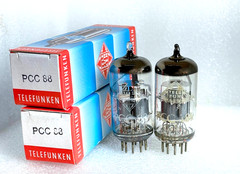 2 tubes PCC88 7DJ8 matched pair Telefunken diamond