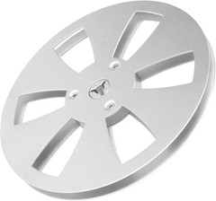 1/4 7 Inch Empty Reel for to Tape Recorder Open Silver