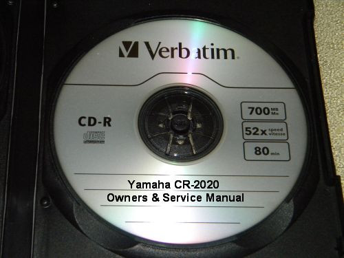 YAMAHA CR-2020 RECEIVER OWNERS & SERVICE MANUAL BOTH ON A CD FREE SHIPPING