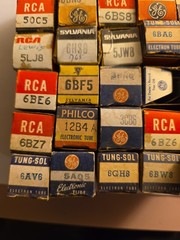 Lot of 40 GE Rca Philco Sylvania Raythoeon WESTINGHOUSE Vacuum TUBES