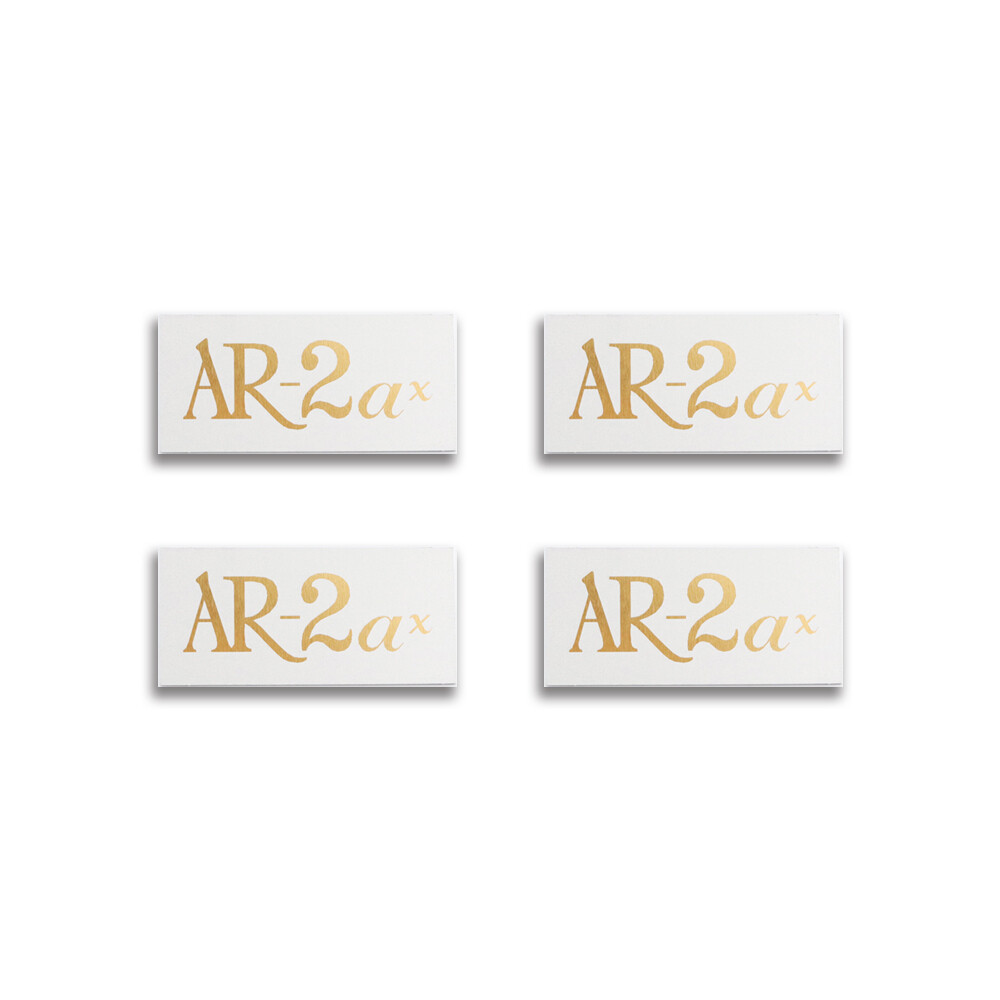 AR-2ax Speaker Grill Badges Aluminum 53.9mm(2.125″)X25.4mm(1″)GOLD