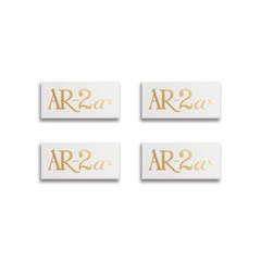 AR-2ax Speaker Grill Badges Aluminum 53.9mm(2.125″)X25.4mm(1″)GOLD