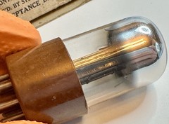Sylvania JAN-CHS 6SN7WGT 1952 Brown Base Chrome Dome Tube Tested 2650/2800