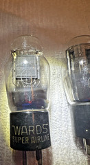 2 Wards Super Airline Vacuum Tubes – 45 Triode & 80 Rectifier – 4-Pin Untested