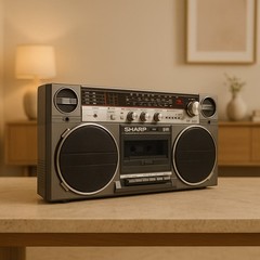 SHARP GF-454H(D) Stereo Radio Tape Recorder Vintage Serviced Warranty
