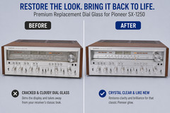 Pioneer SX-1250 Dial Glass Replacement Part