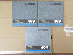 Lot of 3 Ampex 499 Grand Master 10.5 1/2” x 2500 ft Quantegy Reel Tape