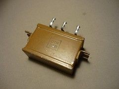 2х0.05uF 500V. Combined Special Mica Sealed Capacitor OSG-3 / ОСГ-3 USSR NEW