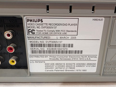 Philips DVP3050V DVD VCR Combo Player 4-Head VHS Tested & Working Ships Free