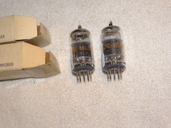 2 x 5814A (12AU7) RCA Tubes*Super Strong Matched*Black-O*MEATBALL*NOS_NIB* #R1