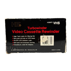 HE+ Turbowinder HE8672 VHS Video Cassette Rewinder NOS Sealed Jasco Vintage