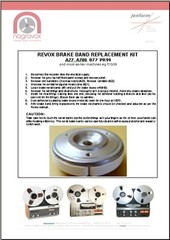 Revox Studer Brake Lining dual B67 A77 A700 A810 A807 B77 F36 G36 PR99