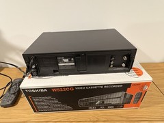 Toshiba W-522CG 4-Head Hi-Fi VCR VHS Player Tested Cleaned w/Original Box Remote